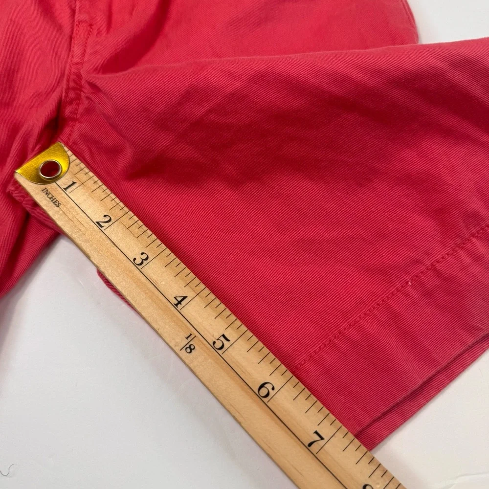Ralph Lauren Chino Shorts Girl's Size 7 Pink Cotton Preppy Pockets Casual Summer